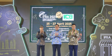 Menteri Perdagangan, Budi Santoso membuka The 23rd Internasional Franchise, License and Business Concept Expo and Conference (IFRA) dan Internasional Culinary Expo (ICE) 2025 yang berlangsung di Indonesia Convention Exhibition (ICE) BSD City, Tangerang, Banten, Jumat (25 Apr).(Foto: Humas Kemendag)