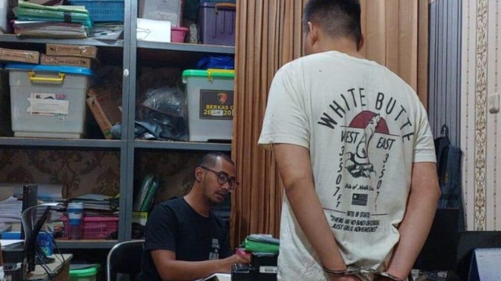 Pelaku pembunuhan wanita penuh luka di Tanah Sareal, Kota Bogor.(Foto:Istimewa).