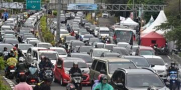 Ilustrasi kepadatan di jalur Puncak, Bogor.(Foto:Istimewa).