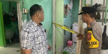 Lokasi kamar mandi tempat IRT, Suwanti ditemukan tewas.(Foto:Istimewa).