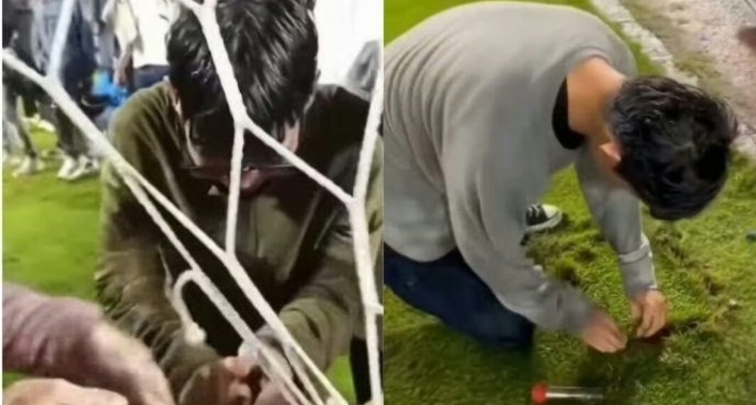Tangkapan layar oknum bobotoh perusak fasilitas Stadion GBLA.(Foto:Instragram dedimulyadi71).