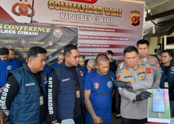 Anggota Grib Jaya, Agus Gunawan, tersangka pengedar narkoba.(Foto:Istimewa).