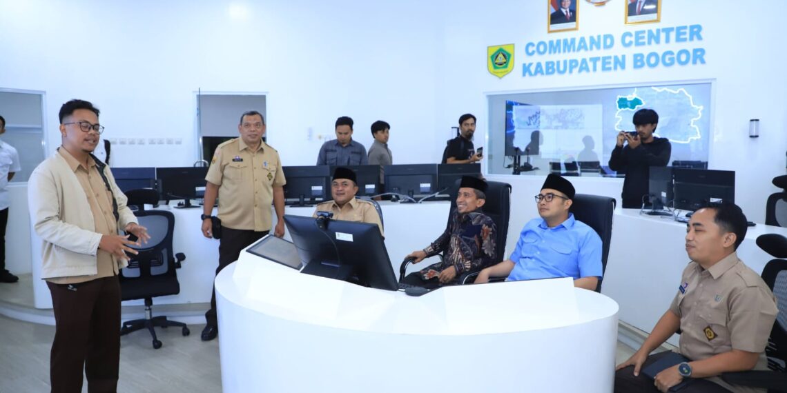 Command Center Kabupaten Bogor.(Foto: Humas Pemkab Bogor)