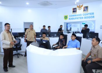 Command Center Kabupaten Bogor.(Foto: Humas Pemkab Bogor)