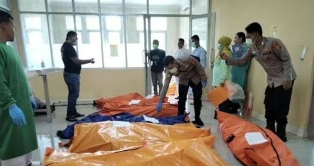 Jenazah korban ledakan amunisi di Kecamatan Cibalong, Kabupaten Garut.(Foto:Istimewa).