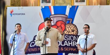 Kementerian Pemuda dan Olahraga Republik Indonesia (Kemenpora RI) akan menggelar Seleksi Nasional (Seleksnas) tiga cabang olahraga yakni Tenis Meja, Sepak Takraw, dan Tinju. Seleknas tersebut digelar untuk menyelamatkan masa depan atlet dari tiga cabor tersebut. (foto:Andre/kemenpora.go.id)