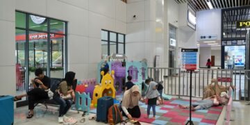 Salah satu sudut di Stasiun Whoosh.(FOTO: KCIC)