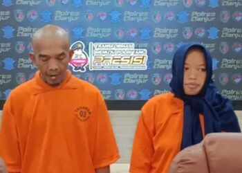 Ayah dan anak tersangka pelaku pembunuhan di Cianjur.(Foto:Istimewa).