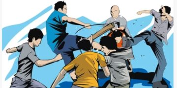 Ilustrasi tindak kekerasan.(Foto:Istimewa).