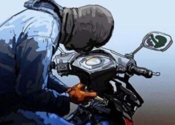Ilustrasi aksi pencurian sepeda motor.(Foto:Istimewa).