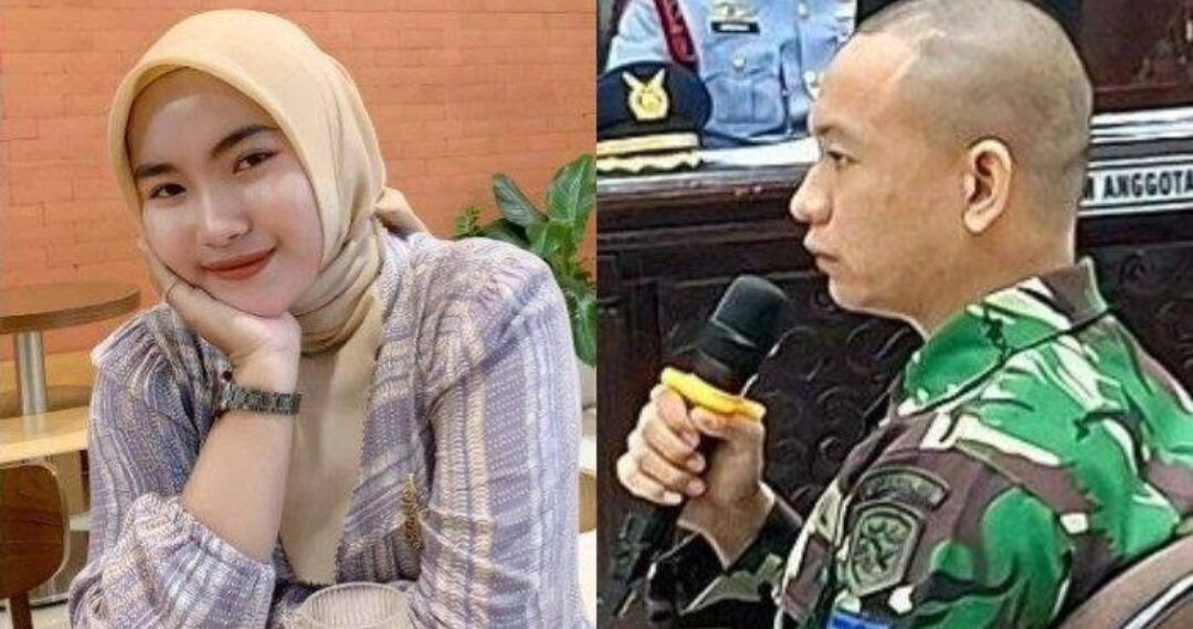 Juwita, jurnalis korban pembunuhan, dan Jumran, prajurit TNI AL pelaku pembunuhan.(Foto:Istimewa).