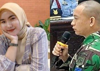 Juwita, jurnalis korban pembunuhan, dan Jumran, prajurit TNI AL pelaku pembunuhan.(Foto:Istimewa).