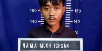 Mochamad Ichsan (22), pelaku penganiayaan ibu kandung.(Foto:Istimewa).