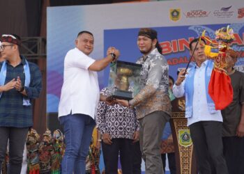 Bupati Bogor, Rudy Susmanto, secara resmi membuka Kabogorfest 2025, Rabu (11/6/2025) di Stadion Pakansari, Cibinong.
