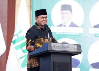Menteri Perdagangan, Budi Santoso menghadiri acara Silaturahmi Nasional Himpunan Pengusaha Nahdliyin (HPN) di Jakarta, Rabu (4 Jun).(Foto: Dok. Kemendag)