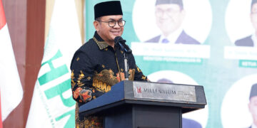 Menteri Perdagangan, Budi Santoso menghadiri acara Silaturahmi Nasional Himpunan Pengusaha Nahdliyin (HPN) di Jakarta, Rabu (4 Jun).(Foto: Dok. Kemendag)