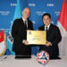 Ketua Umum PSSI, Erick Thohir, dan Presiden FIFA, Gianni Infantino
