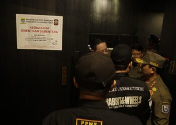 Razia tempat hiburan.(Foto: Dok. Humas Pemkot Bandung)