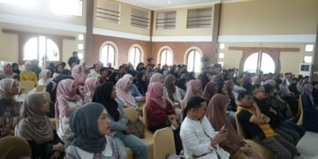 Pelaksanaan Seminar Youth Preneurship 2025 di Gedung Flos Hall, Jalan Mustafa Kamil, Tarogong Kidul, Kabupaten Garut, Kamis (19/6/2025). (Foto: Sofyan Fauzi/ Ilham Kautsar/ Diskominfo Kab. Garut)