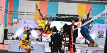 Sebanyak 270 atlet mengikuti seleksi nasional (seleknas) sepak takraw Piala Menpora 2025 di GBK Arena, Jakarta, Sabtu (21/6). Seleknas digelar untuk menghadapi SEA Games Thailand. (foto:Andre/kemenpora.go.id)