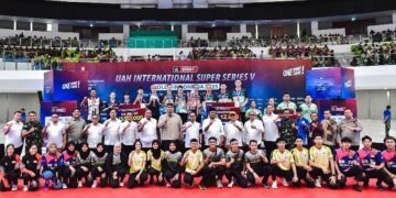 Menteri Pemuda dan Olahraga Indonesia Republik Indonesia (Menpora RI) Dito Ariotedjo mengapresiasi turnamen tenis meja UAH International Super Series V tahun 2025 sebagai wadah pembinaan dan mengembangkan olahraga tenis meja di Indonesia. (foto:Andre/kemenpora.go.id)