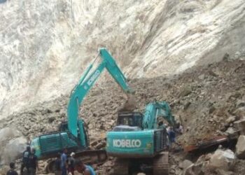 Longsor susulan mash terjadi di lokasi tambang c Gunung Kuda, Cirebon. (Dok. Istimewa)