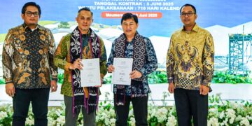 Pembangunan untuk pengembangan Terminal BBM Maumere akan dilaksanakan oleh Konsorsium PT Nindya Karya – PT Bangun Bejana Baja (KSO NK-BBB), dengan pengawasan langsung oleh PT Pertamina Patra Niaga. (Dok. Istimewa)