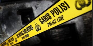Ilustrasi garis polisi di lokasi longsor.(Foto:Istimewa).