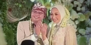 Pernikahan putra sulung Dedi Mulyadi, Maulana Akbar dan Wakil Bupati Garut, Luthfianisa Putri Karlina.(Foto:Istimewa).