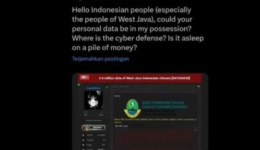 Tangkapan layar unggahan akun DigitalGhostt.(Foto:Istimewa).