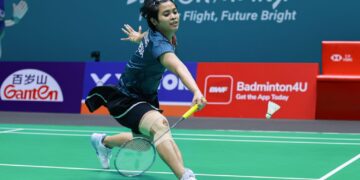 Pebulu tangkis tunggal putri Indonesia, Gregoria Mariska Tunjung.