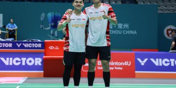 Ganda putra Indonesia Leo Rolly Carnando/Bagas Maulana.(Foto: Dok. PBSI)