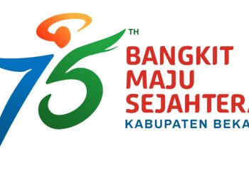 meluncurkan Logo peringatan Hari Jadi Kabupaten Bekasi ke-75