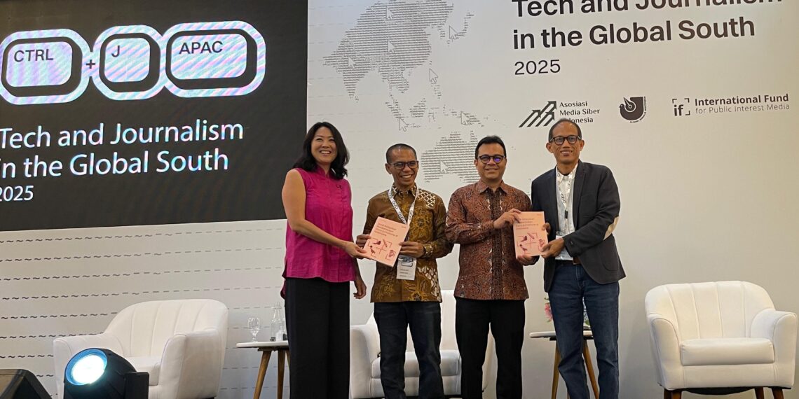Peluncuran Studi Kelayakan Pembentukan Dana Jurnalisme di Indonesia dalam Konferensi Tech and Journalism in the Global South - CTRL+J di Jakarta (22/7/2025).