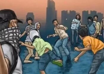 Ilustrasi aksi tawuran.(Foto:Istimewa).