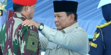 Presiden Prabowo Subianto di Pusdiklatpassus Kopassus, Batujajar.(Foto:Istimewa).