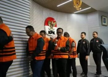 Wamenaker, Immanuel Ebenezer alias Noel, kenakan rompi tahanan KPK.(Foto:Istimewa).