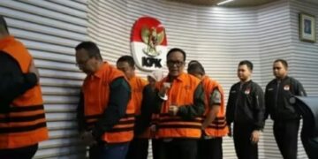 Wamenaker, Immanuel Ebenezer alias Noel, kenakan rompi tahanan KPK.(Foto:Istimewa).