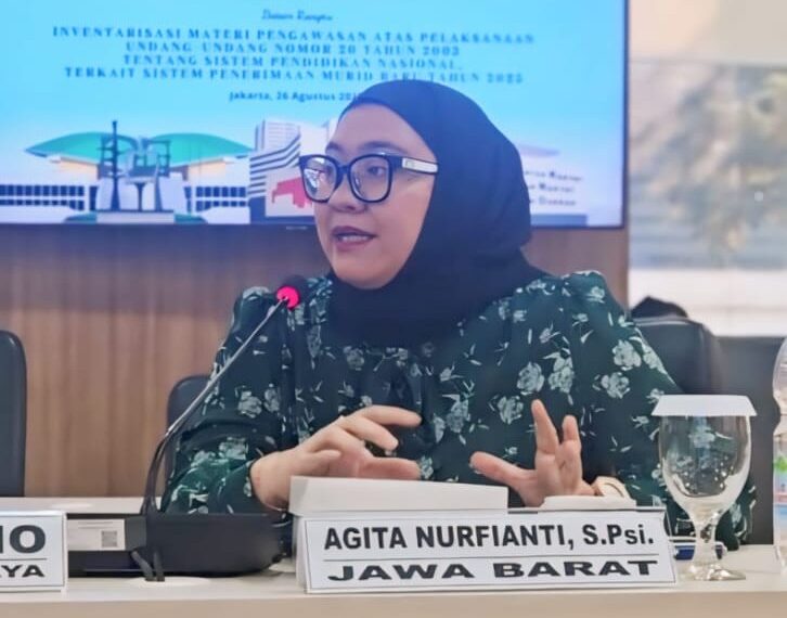 Anggota Komite III Dewan Perwakilan Daerah (DPD) Republik Indonesia (RI) Daerah Pemilihan Jawa Barat (Jabar) Agita Nurfianti.(Foto: Istimewa)