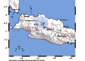 Gempa Bekasi.(Image: BMKG)