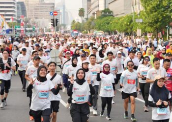 Menteri Pemuda dan Olahraga Republik Indonesia (Menpora RI) Dito Ariotedjo menegaskan ajang lari Merdeka Run 8.0K menghadirkan pengalaman berbeda bagi ribuan peserta yang memulai perjalanan dari Gerbang Istana Merdeka, Jakarta, Minggu (24/8) pagi.(foto:Gilang/kemenpora.go.id)