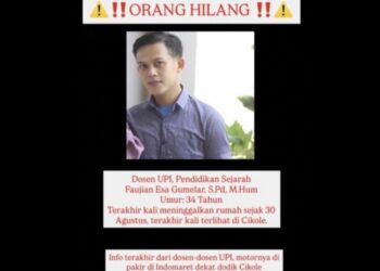 Dosen Universitas Pendidikan Indonesia (UPI), Faujian Esa Gumilar (34).