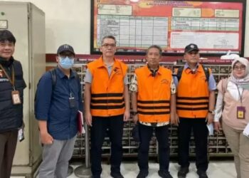 Dadang Darmawan, Yana Mulyana, Khairul Rijal, saat di Lapas Sukamiskin, Bandung.(Foto:Istimewa).