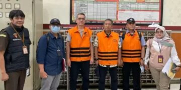 Dadang Darmawan, Yana Mulyana, Khairul Rijal, saat di Lapas Sukamiskin, Bandung.(Foto:Istimewa).