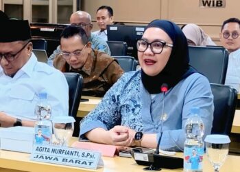 Anggota Komite III Dewan Perwakilan Daerah (DPD) Republik Indonesia (RI) Daerah Pemilihan Jawa Barat (Jabar) Agita Nurfianti.