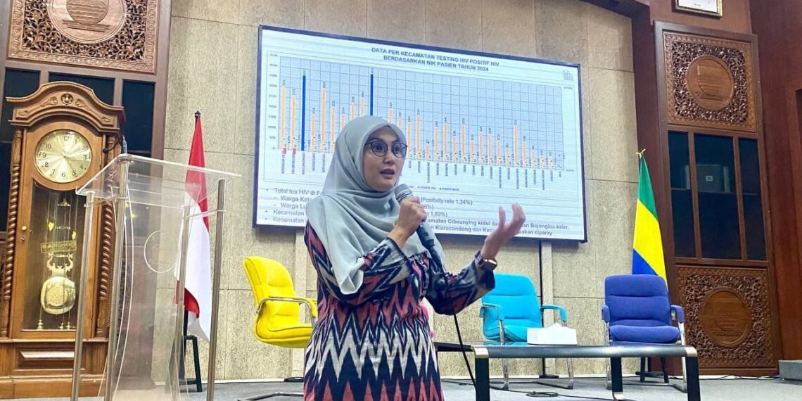 Kepala Sekretariat Komisi Penanggulangan AIDS (KPA) Kota Bandung, Maia Ferasani.(Foto: Humas Pemkot Bandung)