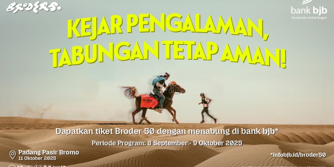 bank bjb mempersembahkan program spesial bagi para pecinta olahraga, khususnya pelari, melalui promo Bromo Desert Race – 50 (BRODER50).