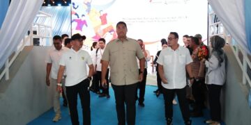 Menteri Pemuda dan Olahraga (Menpora) RI Dito Ariotedjo meninjau persiapan pelaksanaan peringatan Hari Olahraga Nasional (Haornas) ke-42 Tahun 2025 di Cibubur Youth Elite Sport Center (CYESC), Jalan Jambore Nomor 1, Cibubur, Jakarta Timur (Jaktim), Senin (8/9) siang.(foto:raiky/kemenpora.go.id)
