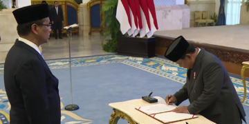 Menteri Keuangan Purbaya Yudhi Sadewa dilantik Presiden Prabowo Subianto Senin 8 September 2025.(Image: Setneg)