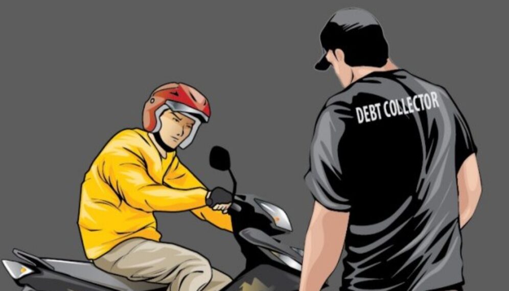 Ilustrasi debt collector, atau biasa disebut mata elang.(Foto:Istimewa).